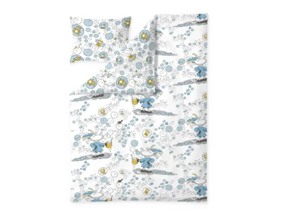 Finlayson Unikupla Lasten Pussilakanasetti 120 x 160 cm, valkoinen/vaaleansininen