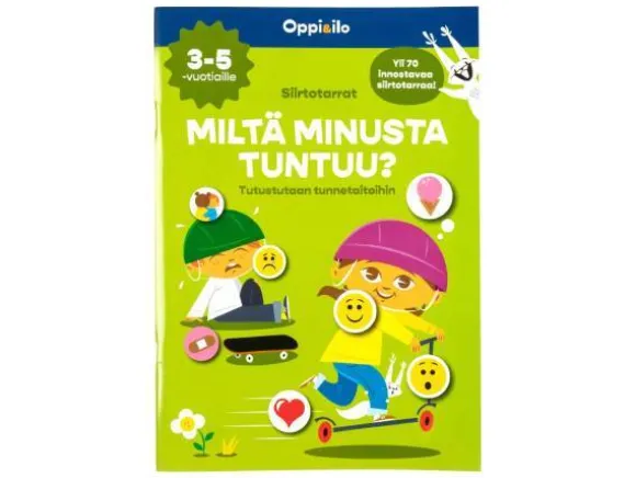 Oppi&Ilo Miltä minusta tuntuu? -tarrapuuhakirja