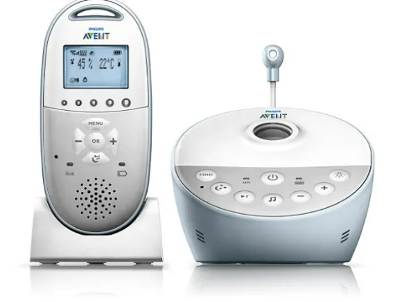 Philips Avent Dect Itkuhälytin tähtitaivasprojektorilla ja MP3-soittimella