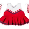Punainen cheerleader-puku, 40 cm