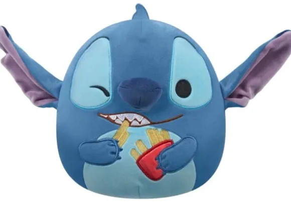 Squishmallows Disney Stitch Holding French Fries Pehmolelu, 20 cm