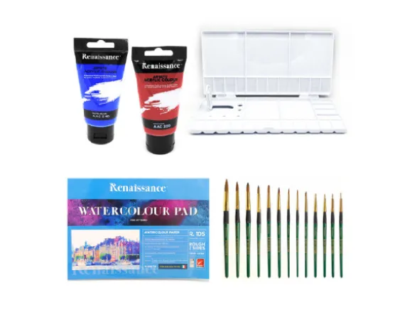 Täydellinen Akryylimaalaussetti